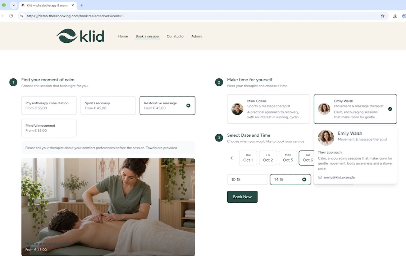 TheraBooking - Appointment Booking & Practice Management